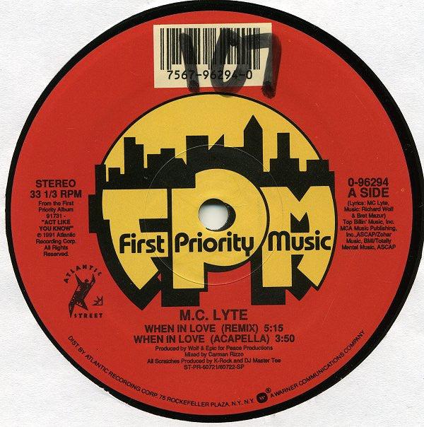 MC Lyte : When In Love (12")
