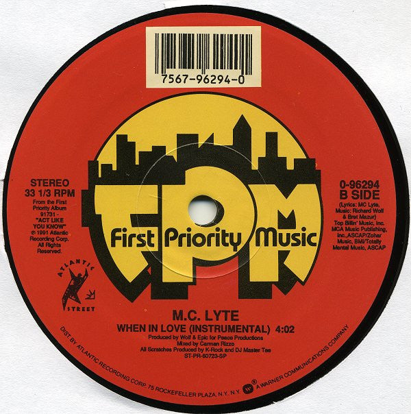 MC Lyte : When In Love (12")