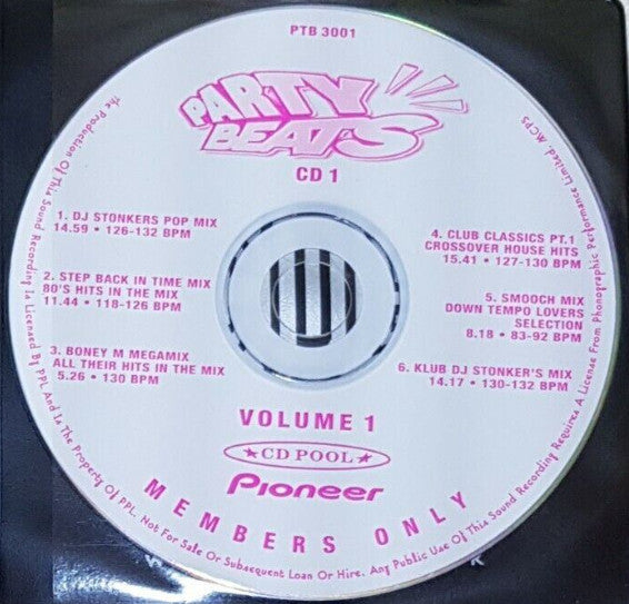 Various : Party Beats Series 3 Volume 1 (CD, Comp, Mixed, Promo)