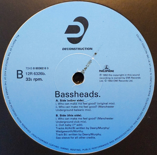 Bassheads : Who Can Make Me Feel Good? (12")