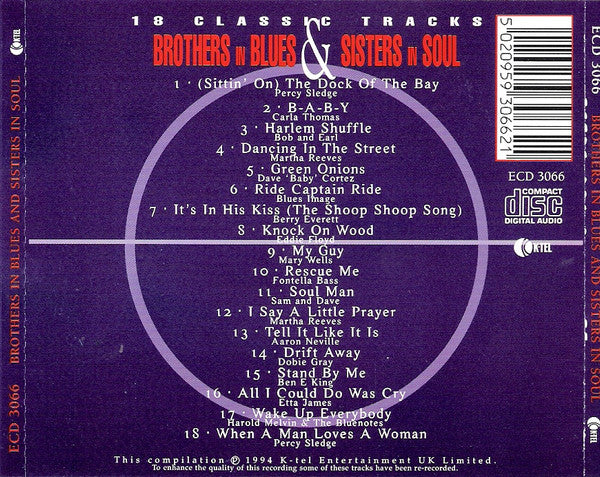 Various : Brothers In Blues & Sisters In Soul (CD, Comp)