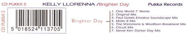 Kelly Llorenna : Brighter Day (CD, Single)