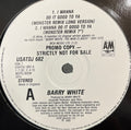 Barry White : I Wanna Do It Good To Ya (12", Promo)