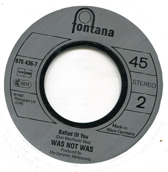 Was (Not Was) : Papa Was A Rolling Stone (7", Single)