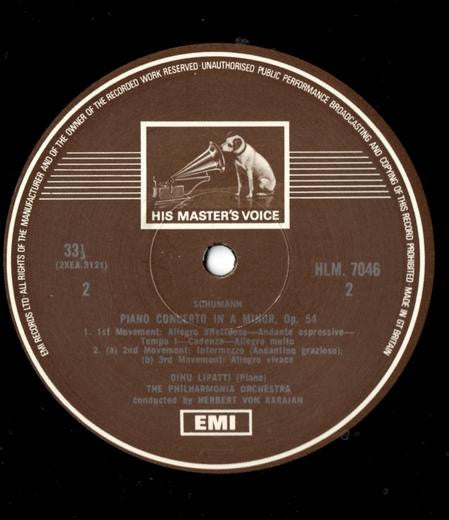 Dinu Lipatti • Robert Schumann • Edvard Grieg : Dinu Lipatti: Grieg & Schumann Piano Concertos (LP, Mono, RE, RP)