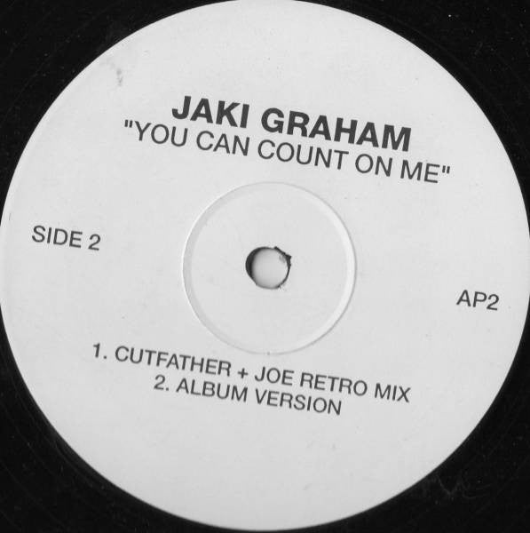 Jaki Graham : You Can Count On Me (12", Promo)