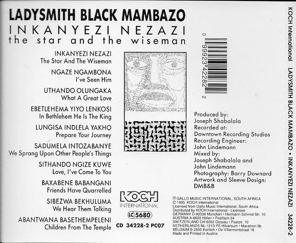 Ladysmith Black Mambazo : Inkanyezi Nezazi (CD, Album)