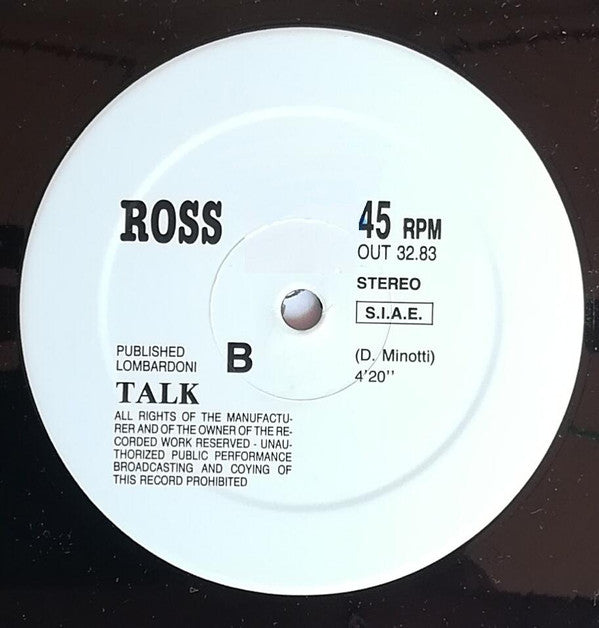 Ross : Talk (12")