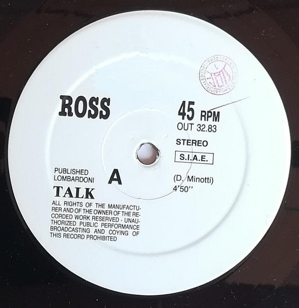Ross : Talk (12")