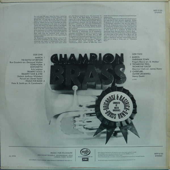The Brighouse And Rastrick Brass Band : Champion Brass (LP, Album)