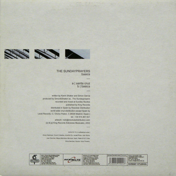Simon & Shaker As The Sundayprayers : Basics (12")