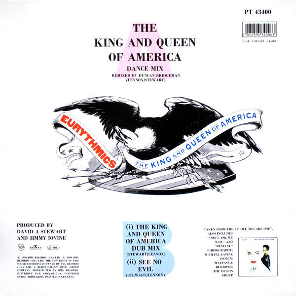 Eurythmics : The King And Queen Of America (12", MP)