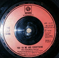 The Real Thing : You To Me Are Everything (7", Single, Red)