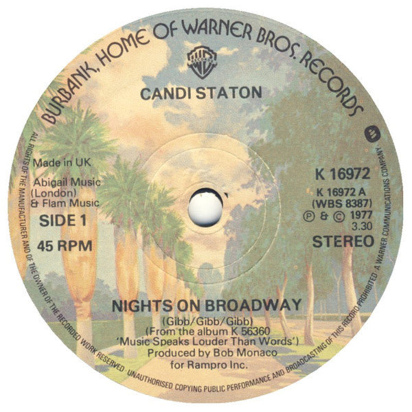 Candi Staton : Nights On Broadway  (7", Single)