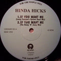 Hinda Hicks : If You Want Me (12", Promo)