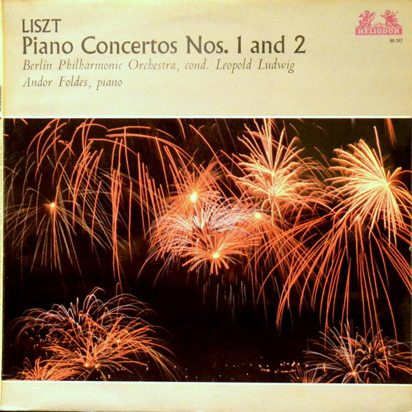 Franz Liszt - Andor Foldes, Berliner Philharmoniker, Leopold Ludwig : Piano Concertos Nos. 1 And 2 (LP, Album, RE)