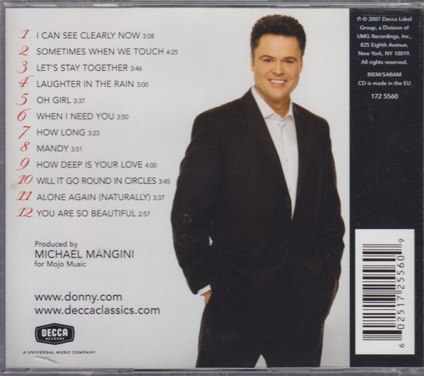 Donny Osmond : Love Songs Of The '70s (CD, Album)