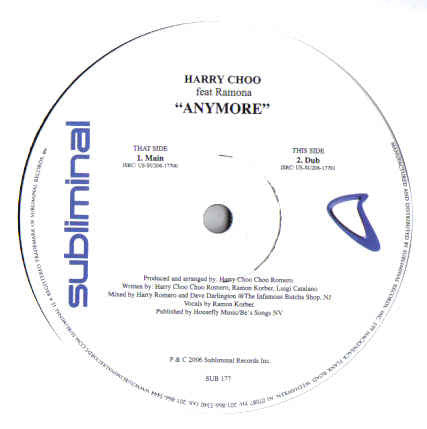 Harry "Choo Choo" Romero : Anymore (12")
