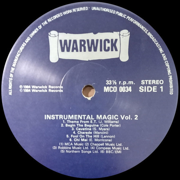 Various : Instrumental Magic (Volume Two) (LP, Comp)