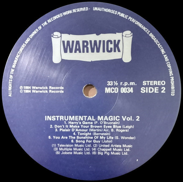 Various : Instrumental Magic (Volume Two) (LP, Comp)