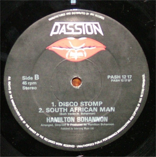 Hamilton Bohannon : Bohannon Mix - A Steve Walsh Mix (12", P/Mixed)