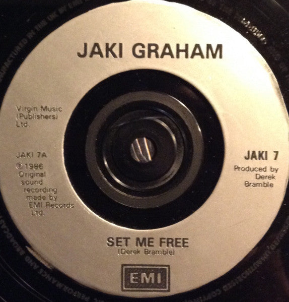 Jaki Graham : Set Me Free (7", Single, Sil)