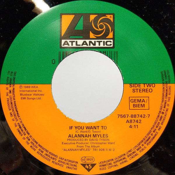 Alannah Myles : Black Velvet (7", Single, Lar)