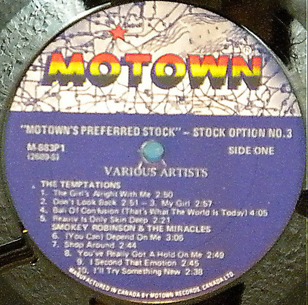 Various : Motown's Preferred Stock - Stock Option No.3 (LP, Comp)