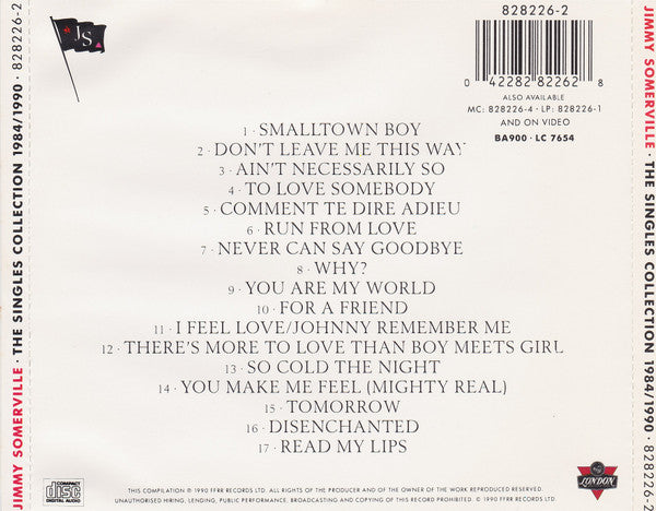 Jimmy Somerville Featuring Bronski Beat And The Communards : The Singles Collection 1984/1990 (CD, Comp)