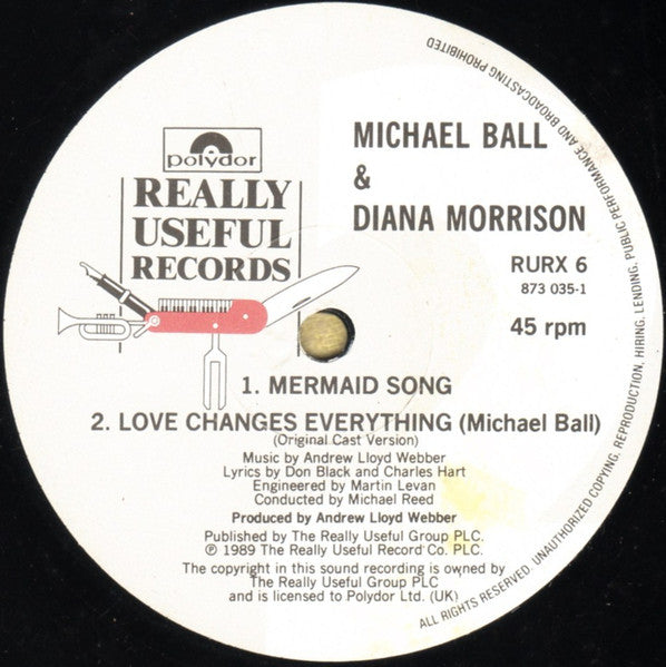 Michael Ball And Diana Morrison : The First Man You Remember (12", Single)