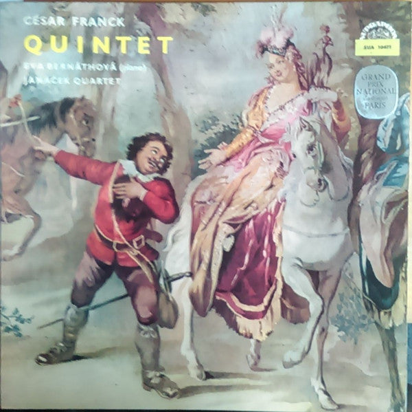 César Franck, Eva Bernáthová, Janáček Quartet : Quintet (LP, Mono)
