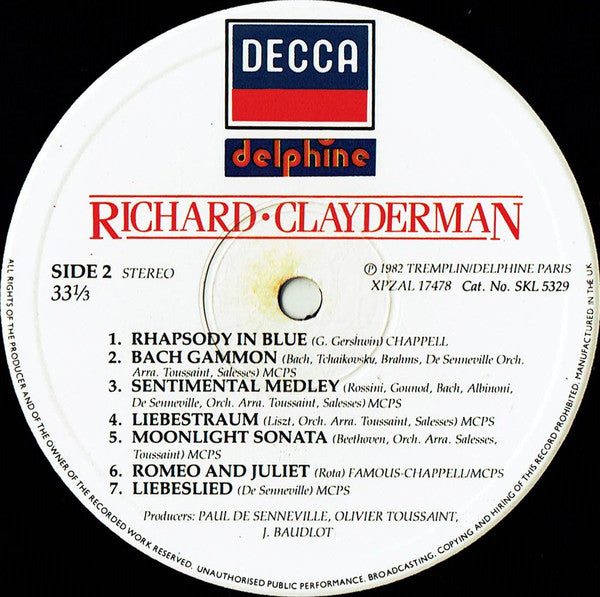 Richard Clayderman : Richard Clayderman (LP, Comp)