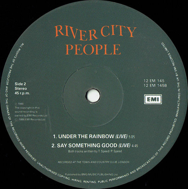 River City People : California Dreamin' / Carry The Blame (12", Single)