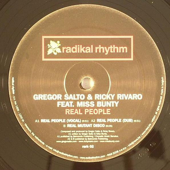 Gregor Salto & Ricky Rivaro : Real People (12")
