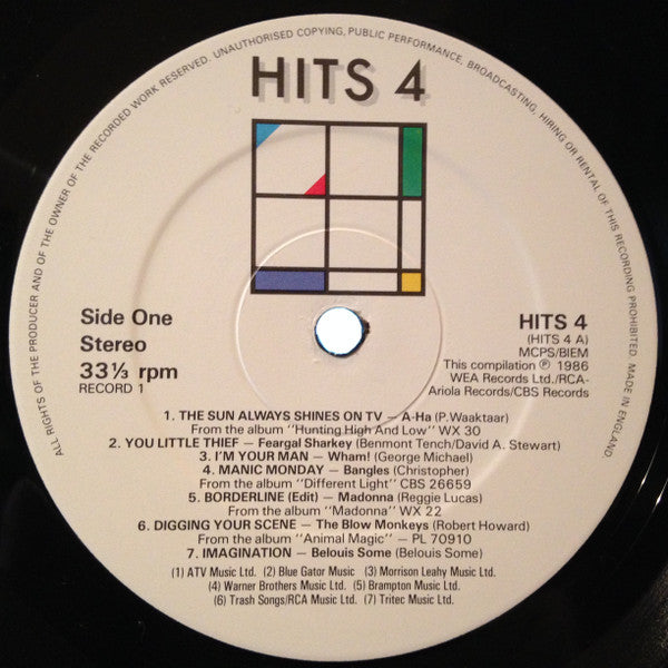 Various : Hits 4 (2xLP, Comp)