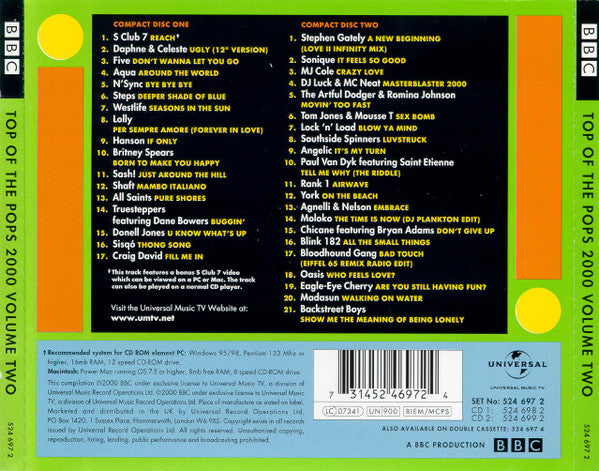 Various : Top Of The Pops 2000 Volume Two (2xCD, Comp)
