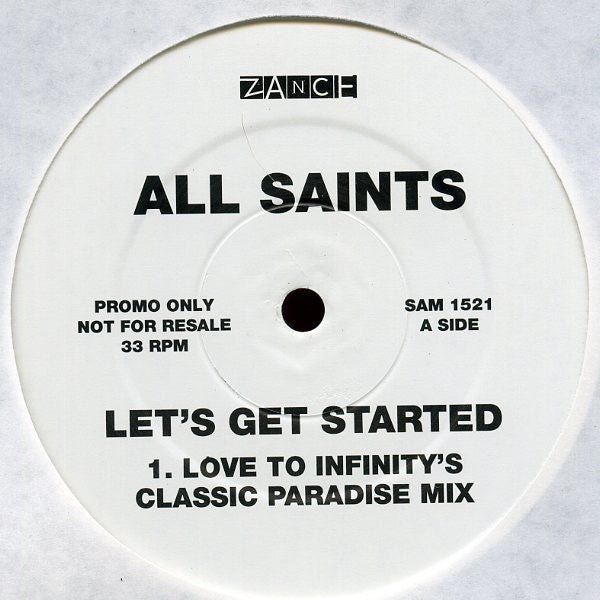 All Saints 1.9.7.5. : Let's Get Started (2x12", Promo)