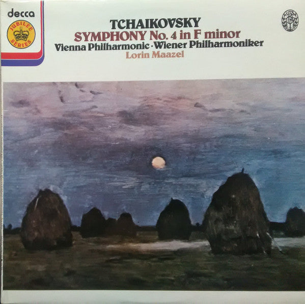 Pyotr Ilyich Tchaikovsky, Wiener Philharmoniker, Lorin Maazel : Symphonie No. 4 In F Minor (LP, Album, RE)
