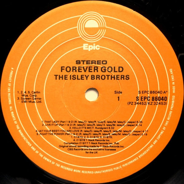The Isley Brothers : Forever Gold (LP, Comp)