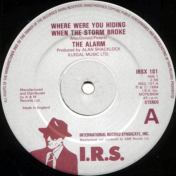 The Alarm : Where Were You Hiding When The Storm Broke? (12", Single)