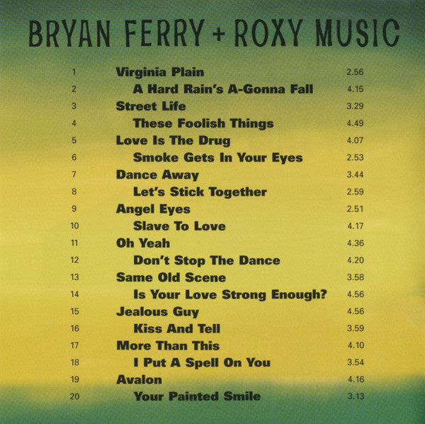 Bryan Ferry + Roxy Music : More Than This (The Best Of Bryan Ferry + Roxy Music) (CD, Comp, RE, RM)