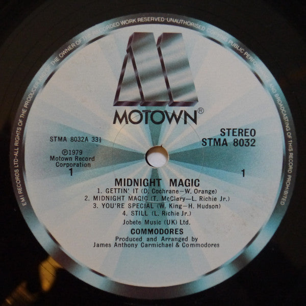 Commodores : Midnight Magic (LP, Album)