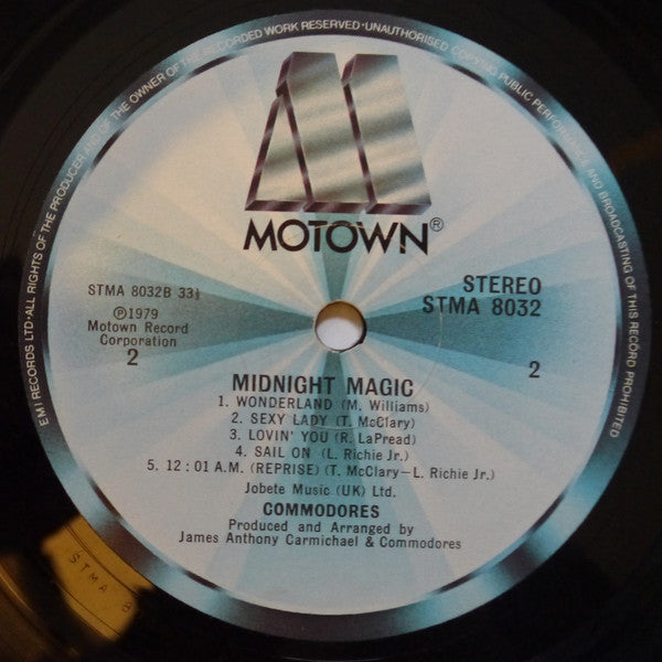 Commodores : Midnight Magic (LP, Album)