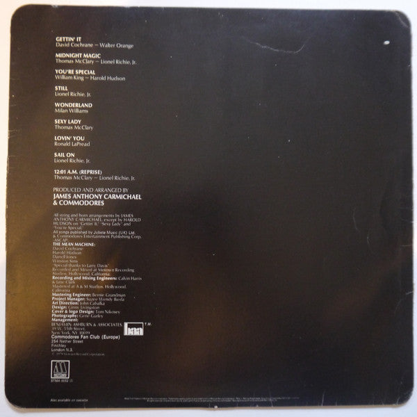 Commodores : Midnight Magic (LP, Album)