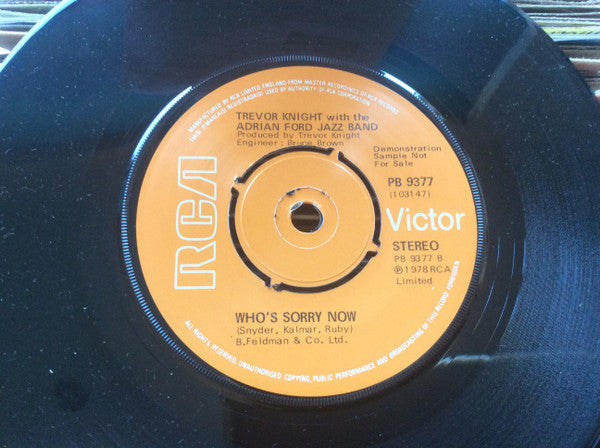 Trevor Knight (3) : Sail Away (7", Single, Promo)