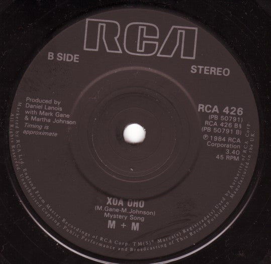 M + M : Black Stations / White Stations (7", Single)
