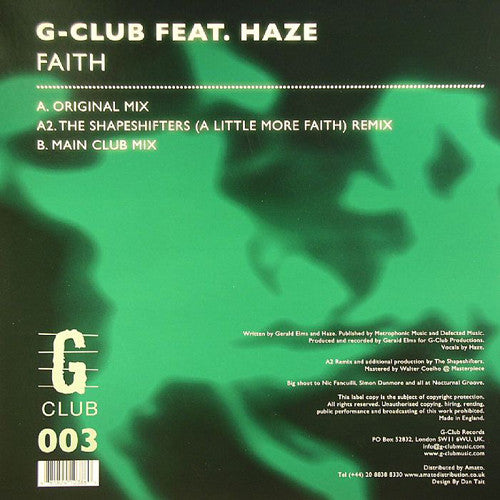 G-Club Feat. Haze : Faith (12")