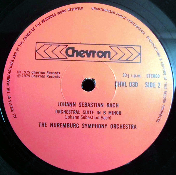 Johann Sebastian Bach, Münchener Bach-Orchester, Nürnberger Symphoniker : Violin Concerto In E Major / Orchestral Suite In B Minor (LP, RE)