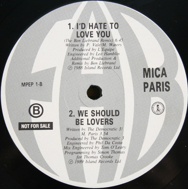 Mica Paris : Convention E.P. (12", EP, Ltd, Promo)