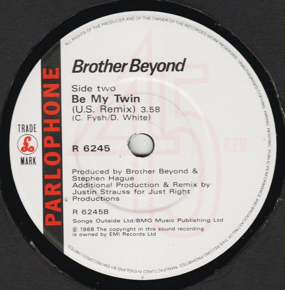 Brother Beyond : Trust (7", Single)